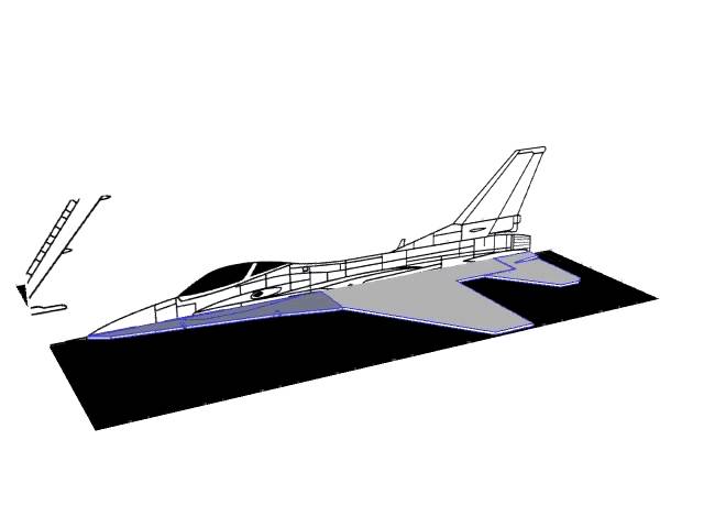 F-16 Foam Park Flier design in Google Sketchup - Part 1