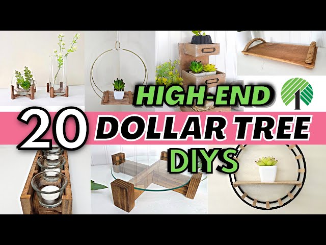 20 BRILLIANT Dollar Tree DIYS & Hacks | INSTANTLY Transform Your Home On A BUDGET