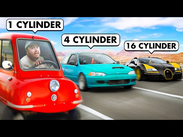 Driving EVERY Engine (1-cylinder to W16)