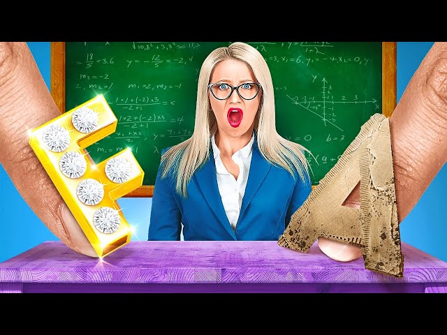 RICH STUDENTS VS BROKE STUDENTS || Funny Relatable Situations At School by 123 GO Like!
