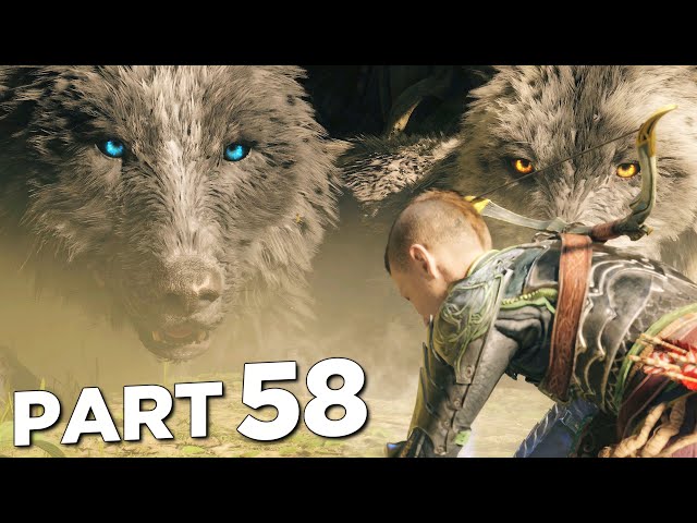SKOLL AND HATI (GIANT WOLVES) in GOD OF WAR RAGNAROK PS5 Walkthrough Gameplay Part 58 (FULL GAME)