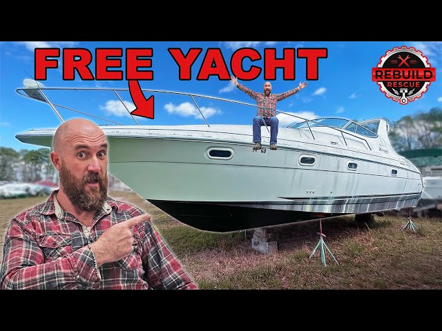 We got a FREE Abandoned Yacht!