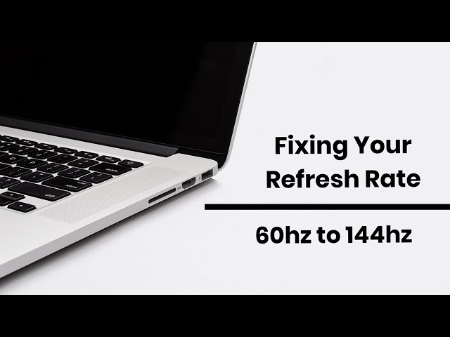 How to change your refresh rate on your monitor | Tech Tips