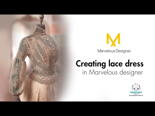 Creating lace dress in Marvelous Designer