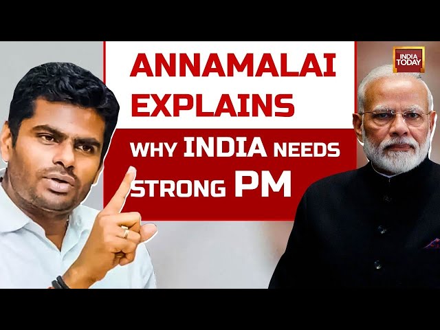 India Today LIVE: Annamalai Explains Why India Needs Strong PM | Lok Sabha Election 2024