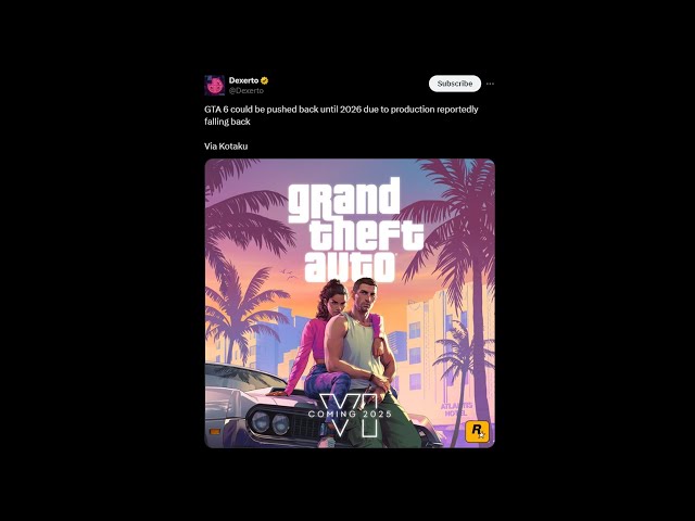 Let's Talk About GTA 6 Getting "Delayed" to 2026... (It's Not Getting Delayed)