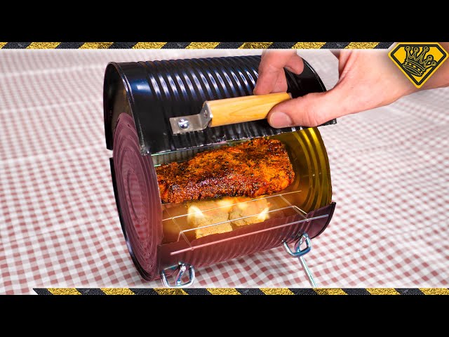 Turn A Large Can Into A BBQ (The Not So Bitty-Q)