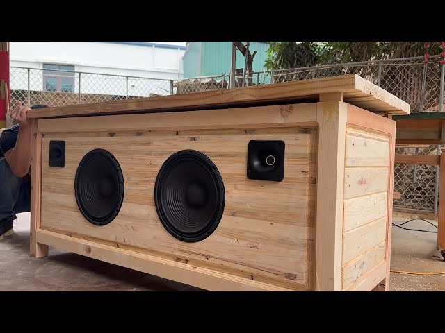 DIY Office Upgrade: Transforming Scrap Wood into a Smart Desk with Speakers