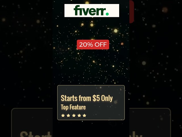 20% OFF Fiverr Black Friday Deals 2023 #blackfriday #blackfridaysale #blackfridaydeals