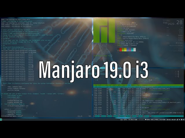 Manjaro 19.0 i3 Community Edition