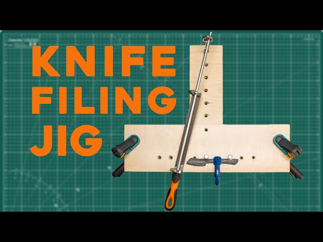 Making a Knife Filing Jig for Perfect Bevel Grinding Without a Belt Grinder
