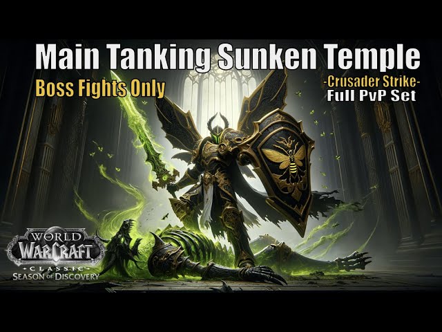 Paladin Tanking in PvP Gear | Boss Fights Only - Sunken Temple | Season of Discovery