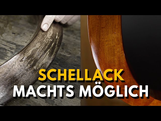 Alte Möbel - Schellack Glanz wieder auffrischen und Schadstellen einfach ausbessern