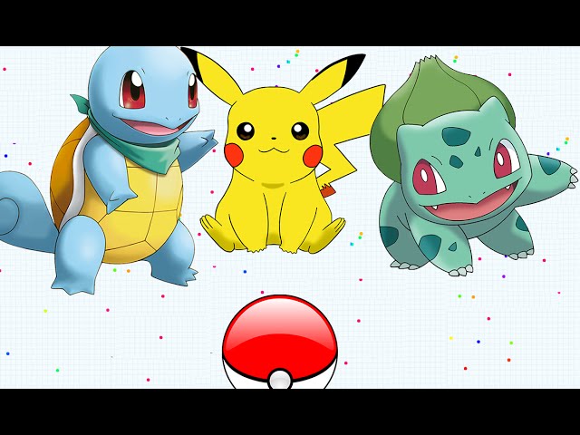 POKEMON GO IN AGARIO - Catching Team Pokemons | Agar.io