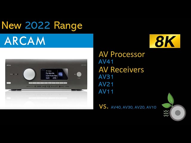 Arcam New 2022 8K AV Receivers Processor Range - AV41, AVR31, AVR21, AVR11