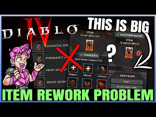 Diablo 4 - WARNING: Itemisation Rework Is INCREDIBLE But... - New Tempering & Masterworking Guide!