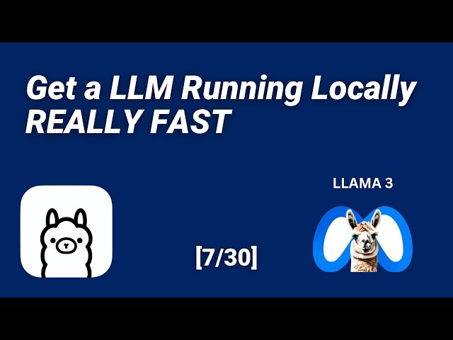 Running an Open Source LLM Locally with Ollama - SUPER Fast (7/30)