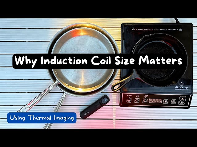 Induction Stove Top Coil Size Matters // Thermal Imaging Shows You Why