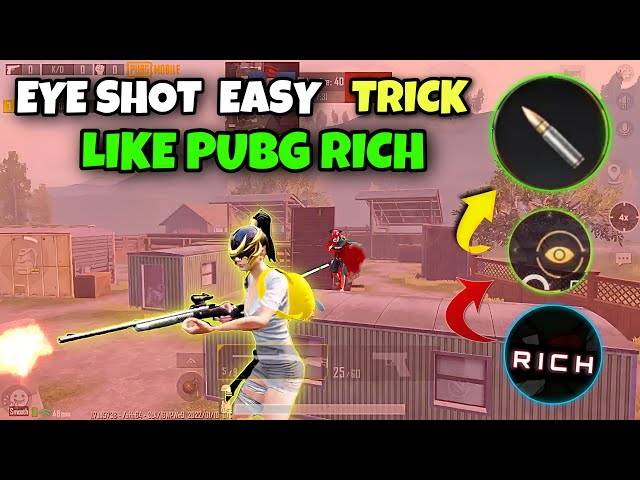 New easy eye shot trick just in 10 min PUBG mobile.2022