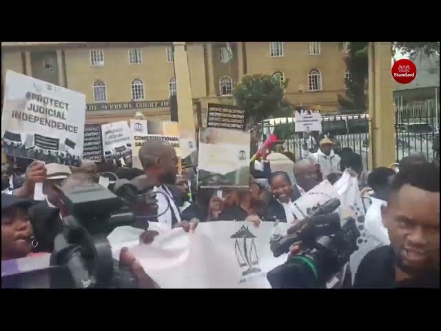 Lawyers stage peaceful protests against President Ruto's remarks on the judiciary