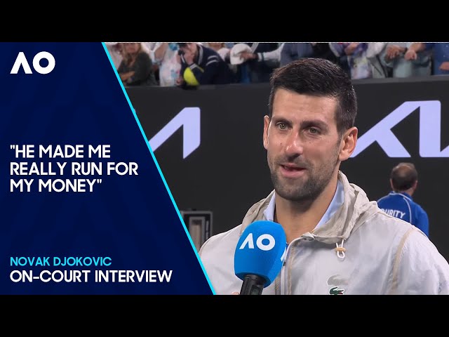 Novak Djokovic On-Court Interview | Australian Open 2024 First Round