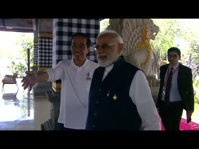 Momen Kedatangan Perdana Menteri India di Taman Hutan Raya Bali