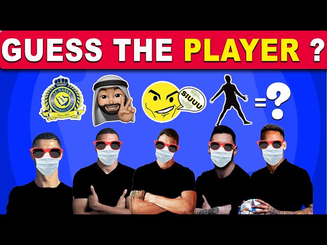 GUESS THE PLAYERS FROM THEIR INITIALS + CLUB + FLAG AND SONG,Ronaldo,Messi, Neymar|Mbappe.