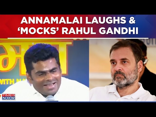 Annamalai Laughs As Rahul Gandhi Is Called 'Youth Leader', Says- Thinking Makes Youth Leader Not Age
