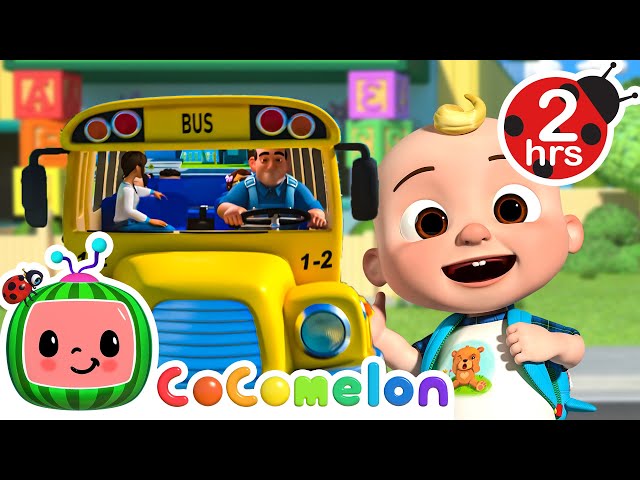 🚍WHEELS ON THE BUS TO SCHOOL KARAOKE!🚍 | 2 HOURS OF COCOMELON | Sing Along With Me! | Kids Songs
