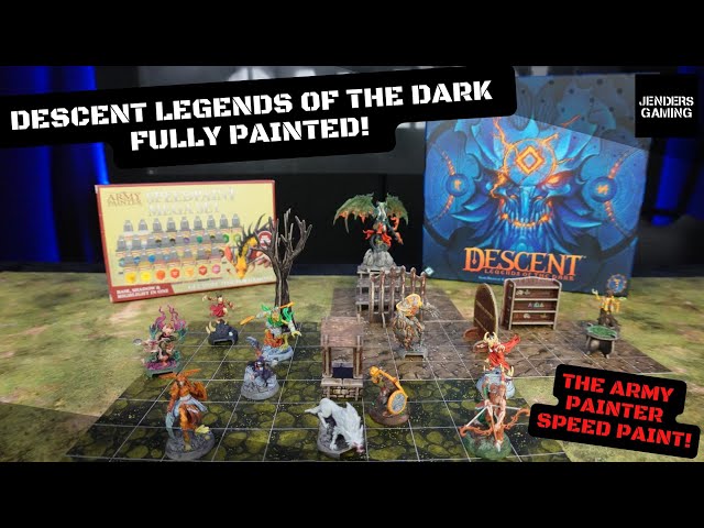 Descent: Legends of the dark board game, fully painted using @TheArmyPainterspeed paint set.