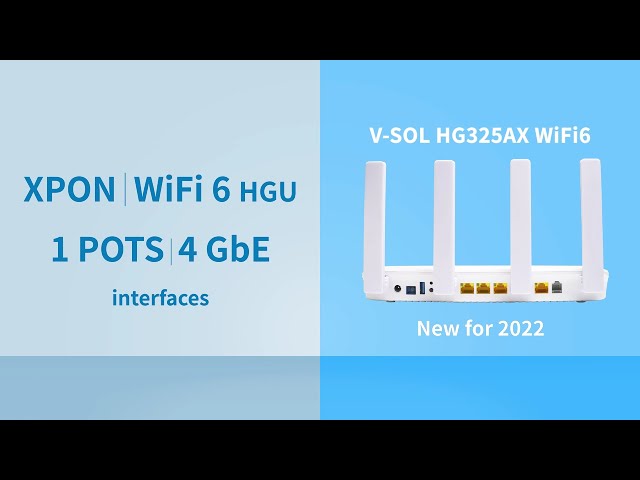 V-SOL XPON Dual-band WiFi 6 ONT HG325AX