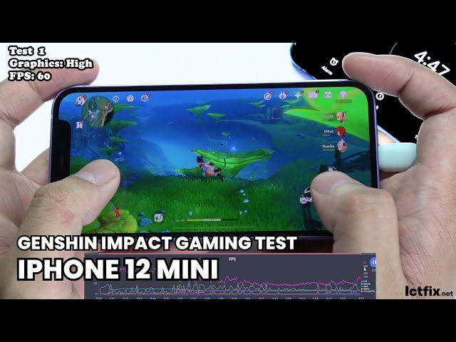 iPhone 12 Mini Genshin Impact Gaming test 2024 | Apple A14 Bionic