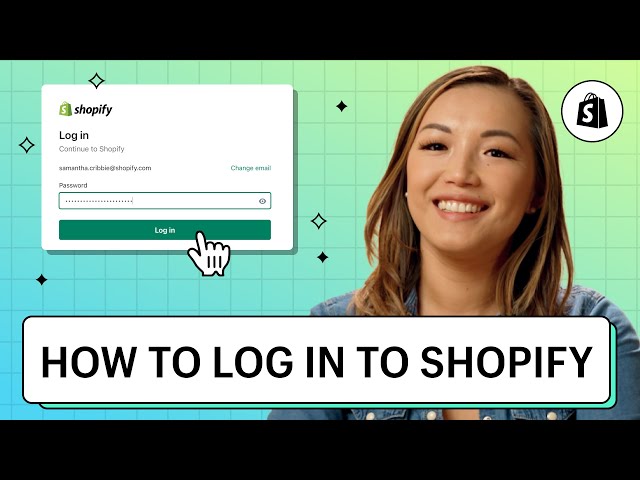 How To Log Into Your Shopify Store || Shopify Help Center