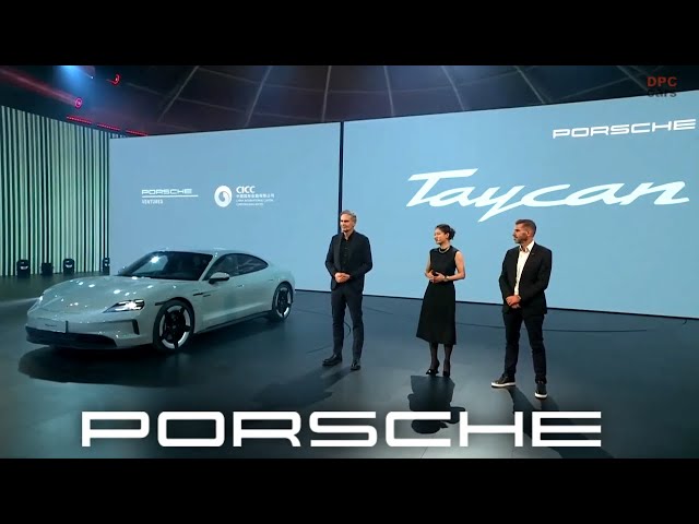 New 2025 Porsche Taycan Presentation at Auto China