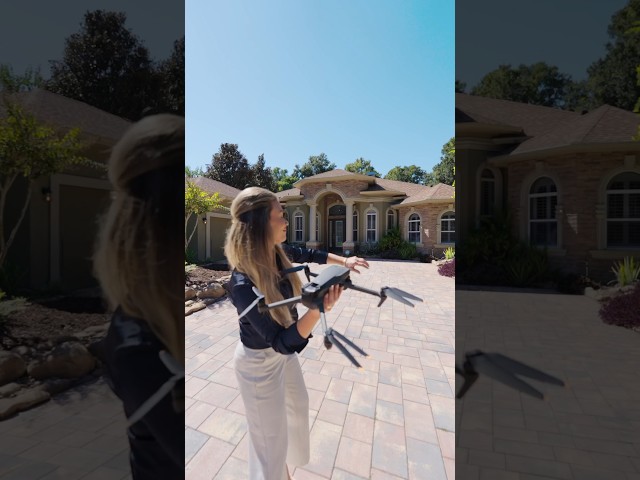 She just threw my drone 🤯 #realestate