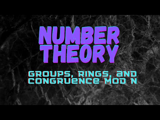 Groups, rings, and congruence mod n