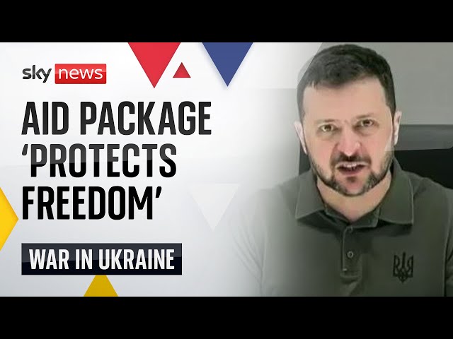 Zelenskyy: Americans not 'funding war' but 'protecting freedom & democracy' | Ukraine War
