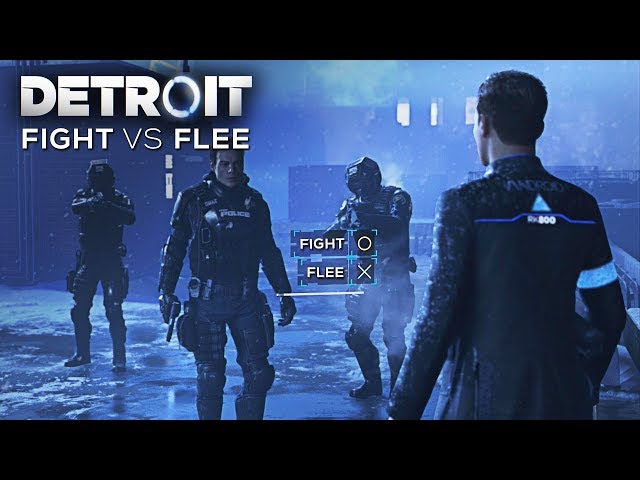 Fight vs Flee (Connor's Most Savage Moment) - DETROIT BECOME HUMAN