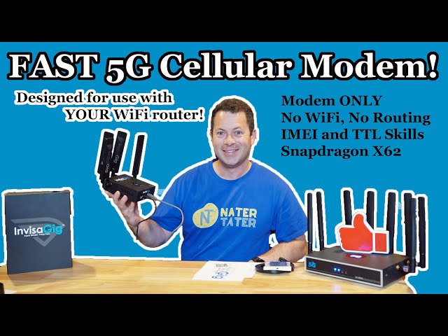 ✅Simple Yet Fast 5G Cellular Modem - Invisagig - No WiFi or Routing - Antenna Capable