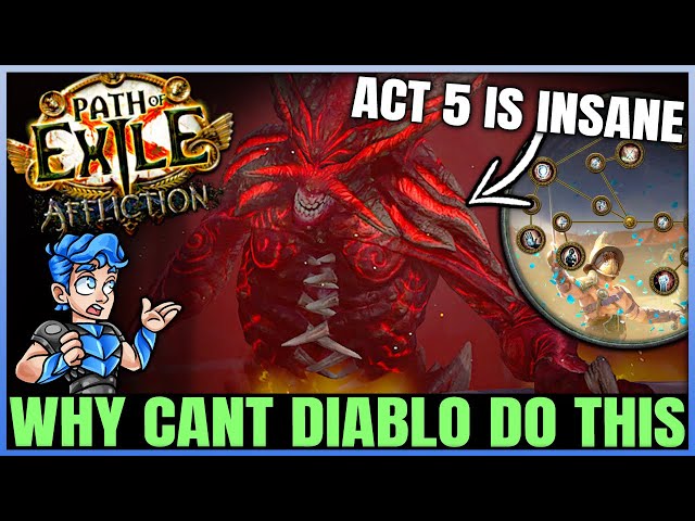 Pro Diablo 4 Player Tries Path of Exile for the First Time & IT GOES HARD... (Act 5)