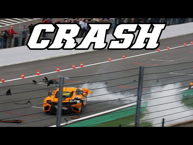 re-upload Crash McLaren MP4 12c GT3 at 24h of Spa 2011 (slideshow)
