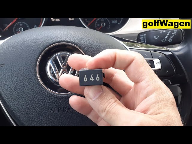 VW Golf 7 starter relay location /EA288 mqb/ 646 relay