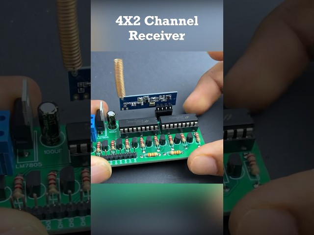 4x2 channel RC Receiver  #electronics #diyelectronics #rccar #rc
