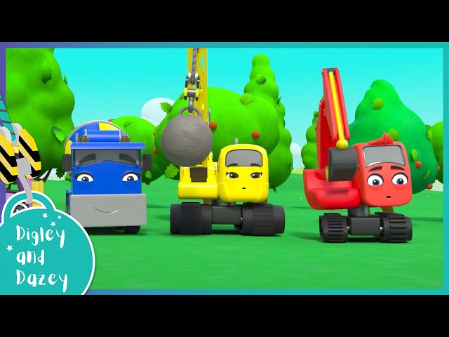 Robot Digger Returns | 🚧 🚜 | Digley and Dazey | Kids Construction Truck Cartoons