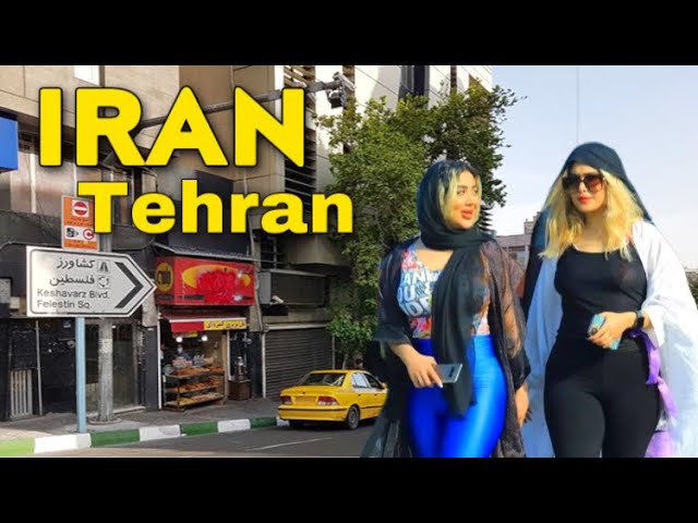 IRAN - Walking In Tehran Summer 2022 Along Felestin Street ایران