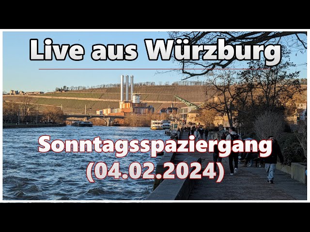 Sonntagsspaziergang durch die Stadt | Live aus Würzburg (04.02.2024)