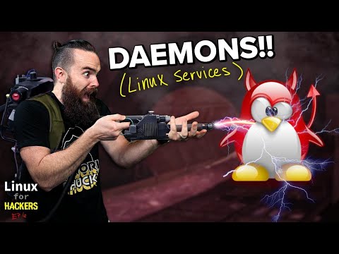 start, stop, restart Linux services (daemon HUNTING!!) // Linux for Hackers // EP 6