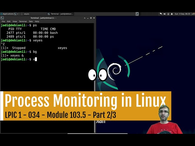 Monitoring Processes in Linux (ps, pgrep, top, free, uptime, ...)