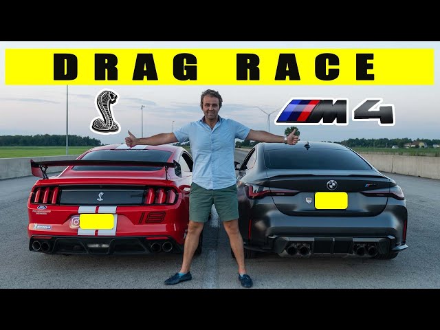 Ford Mustang Shelby GT350 6 Speed vs BMW G82 M4 6 Speed, drag and roll! Save the manuals...
