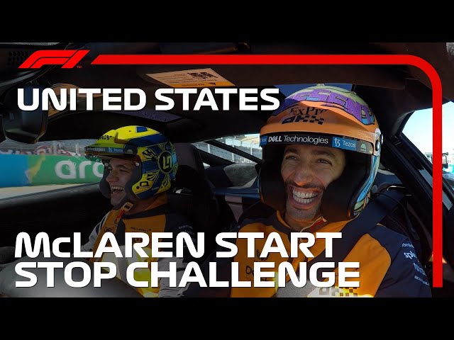 McLaren's Daniel Ricciardo and Lando Norris Take on the Start-Stop Challenge!